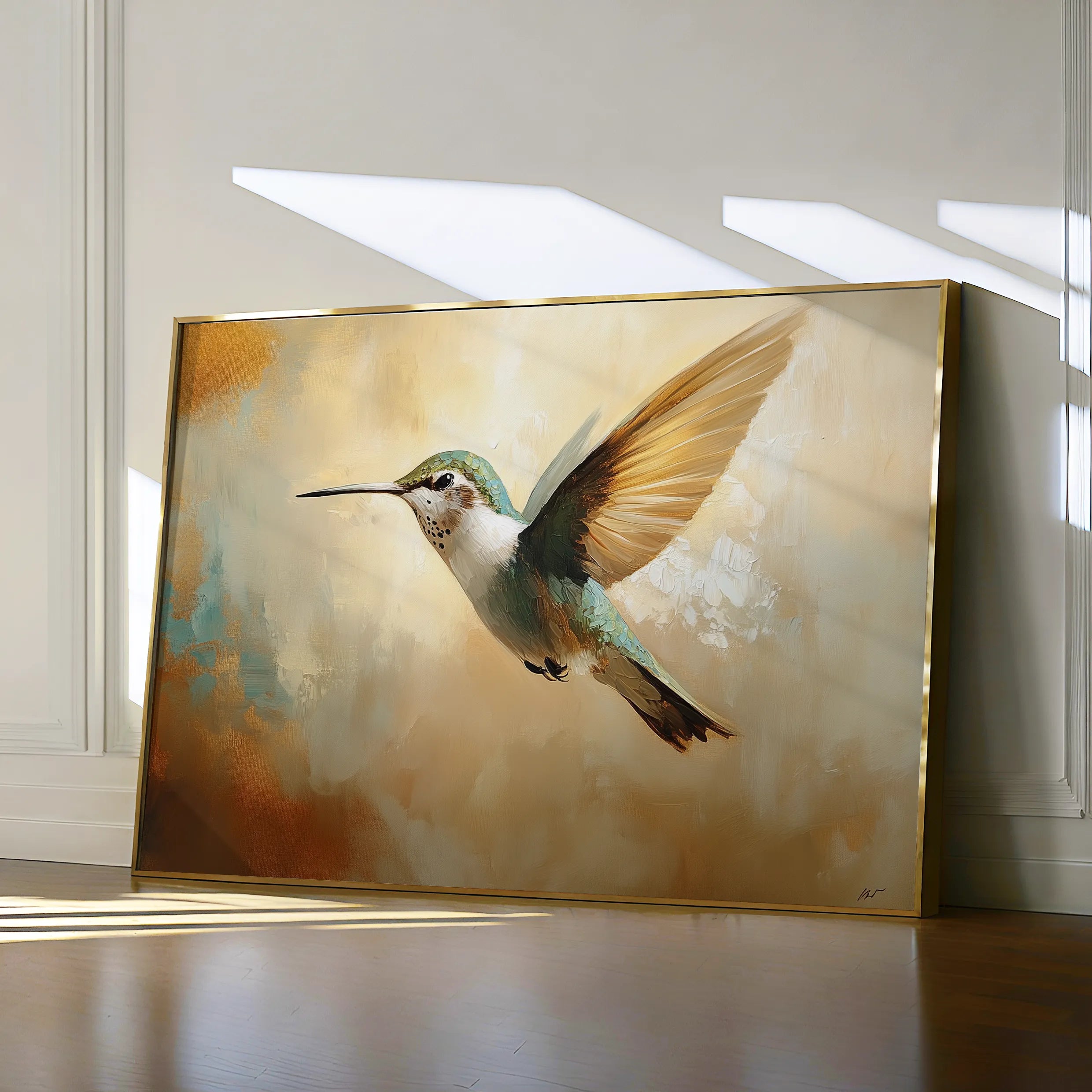 Animals 070 Canvas Art 18" x 24" / 45 x 60 cm / Black