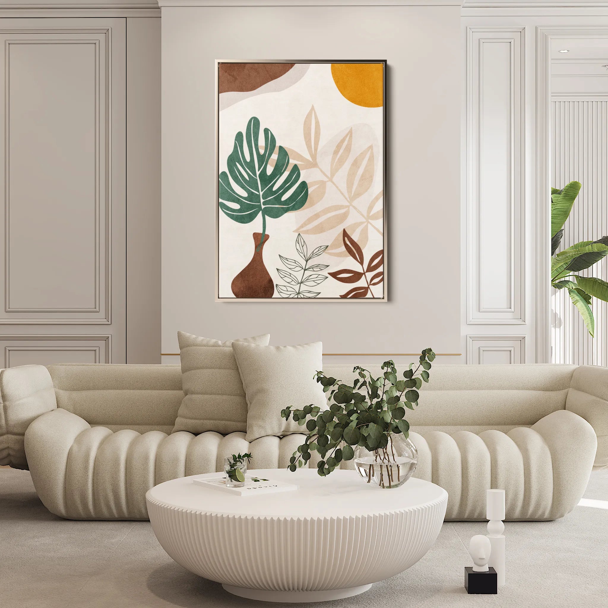 Boho 070 Canvas Art 18" x 24" / 45 x 60 cm / Black