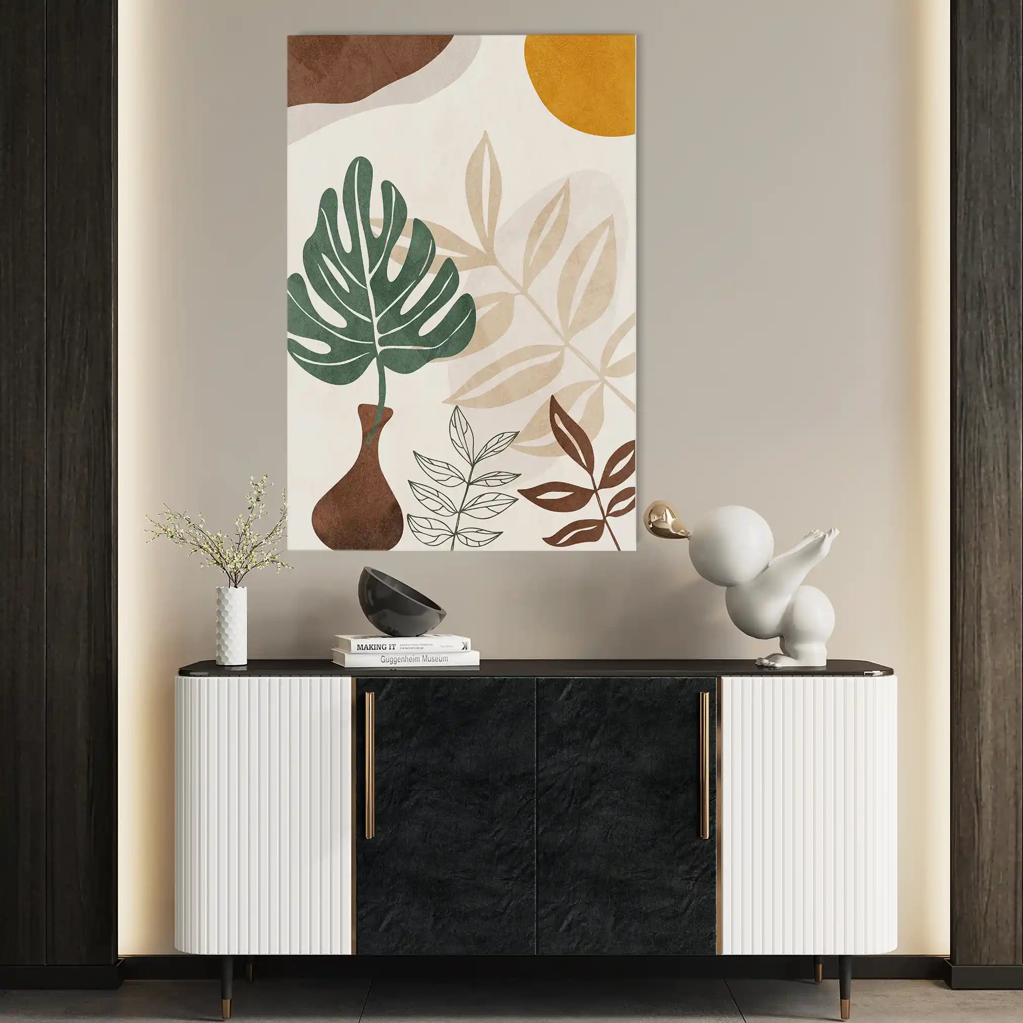 Boho 070 Canvas Art 60 x 40 cm / Black