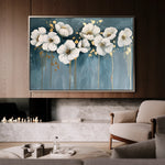 Floral 070 Canvas Art 18" x 24" / 45 x 60 cm / Black