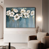 Floral 070 Canvas Art 18" x 24" / 45 x 60 cm / Black