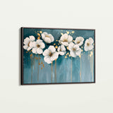 Floral 070 Canvas Art 18" x 24" / 45 x 60 cm / Black