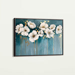 Floral 070 Canvas Art 60 x 40 cm / Black