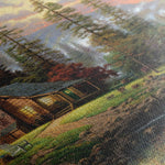 Landscape 070 Canvas Art 18" x 24" / 45 x 60 cm / Black