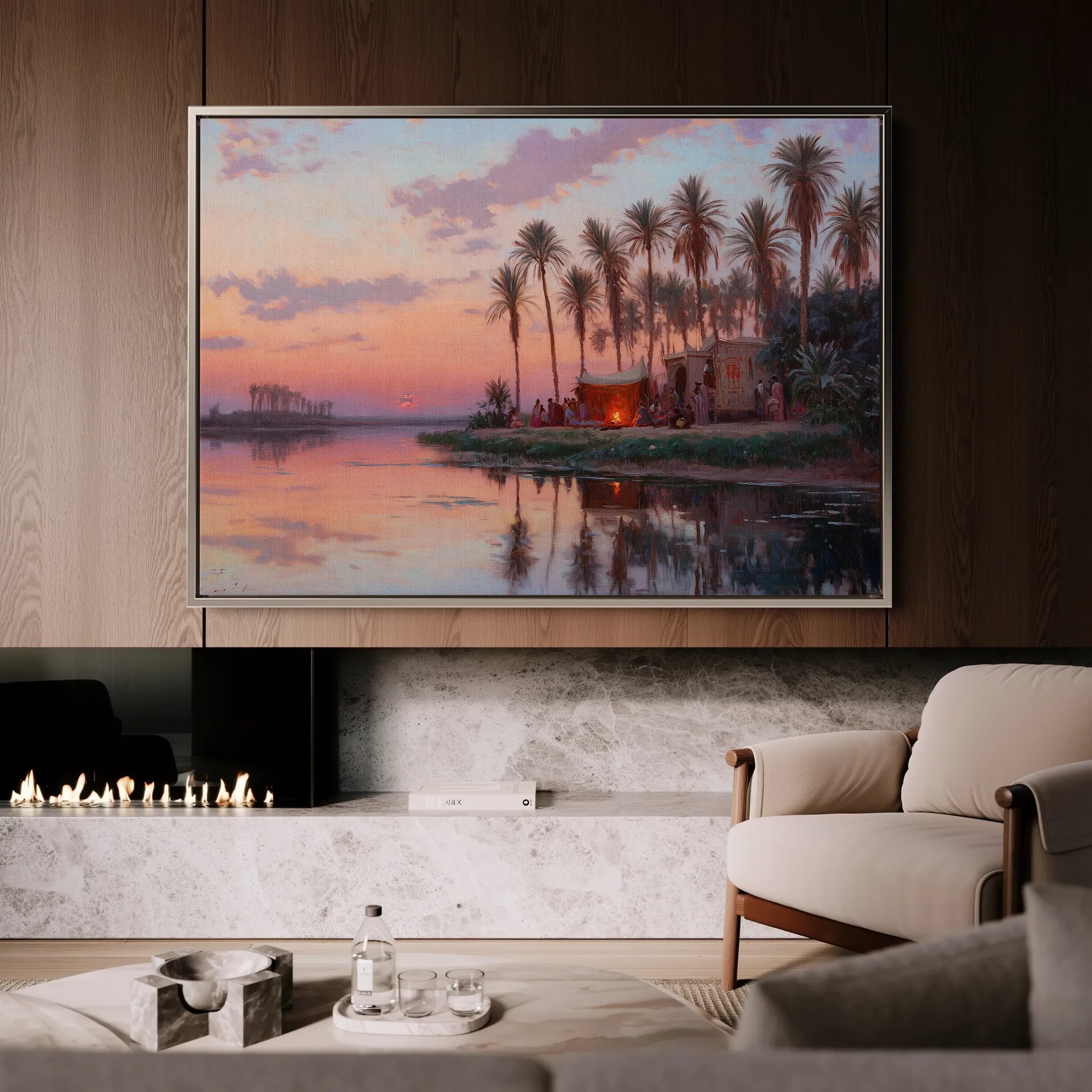 Orientalist 070 Canvas Art 18" x 24" / 45 x 60 cm / Black