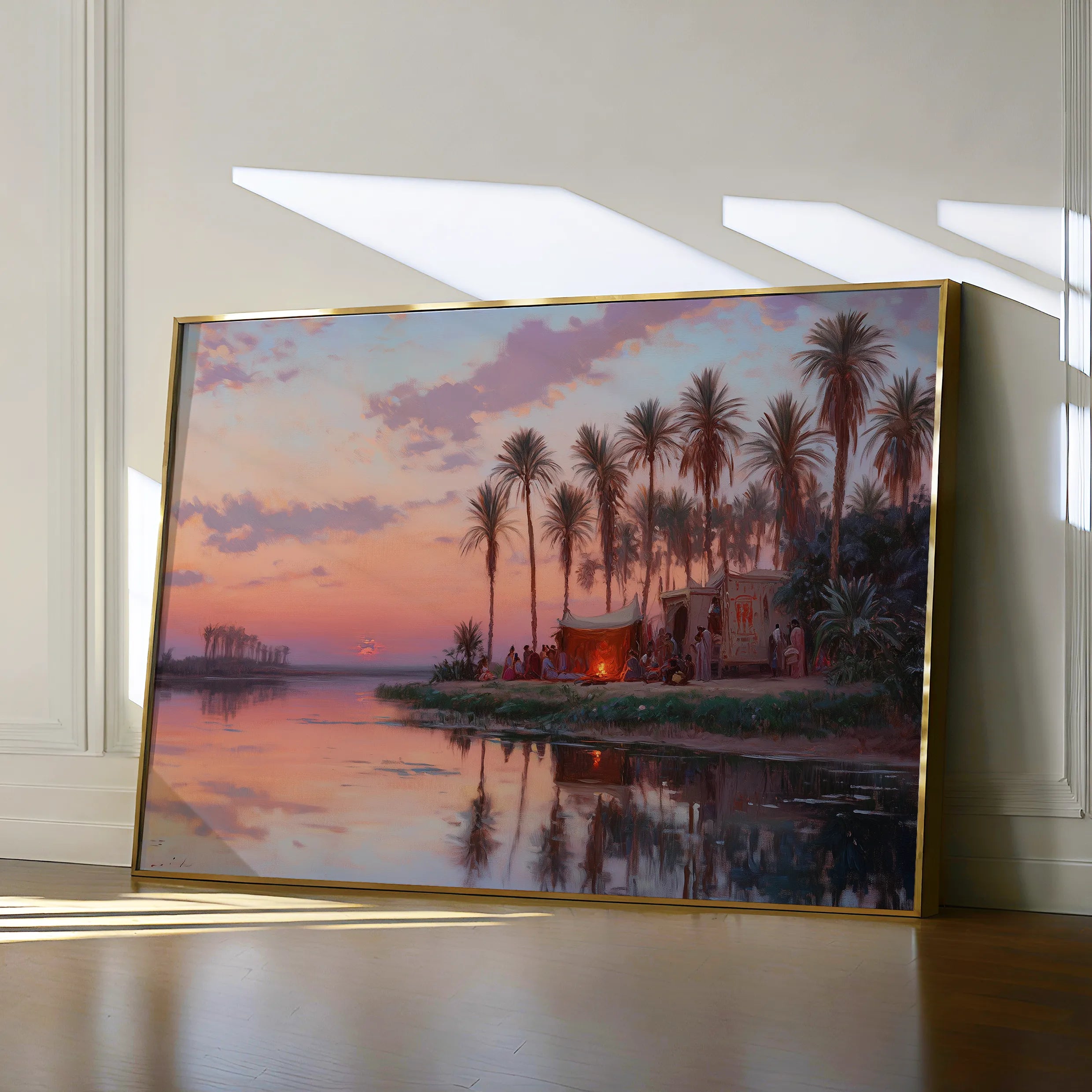 Orientalist 070 Canvas Art 18" x 24" / 45 x 60 cm / Black