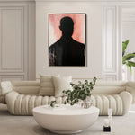 Portrait 070 Canvas Art 18" x 24" / 45 x 60 cm / Black