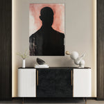 Portrait 070 Canvas Art 18" x 24" / 45 x 60 cm / Black