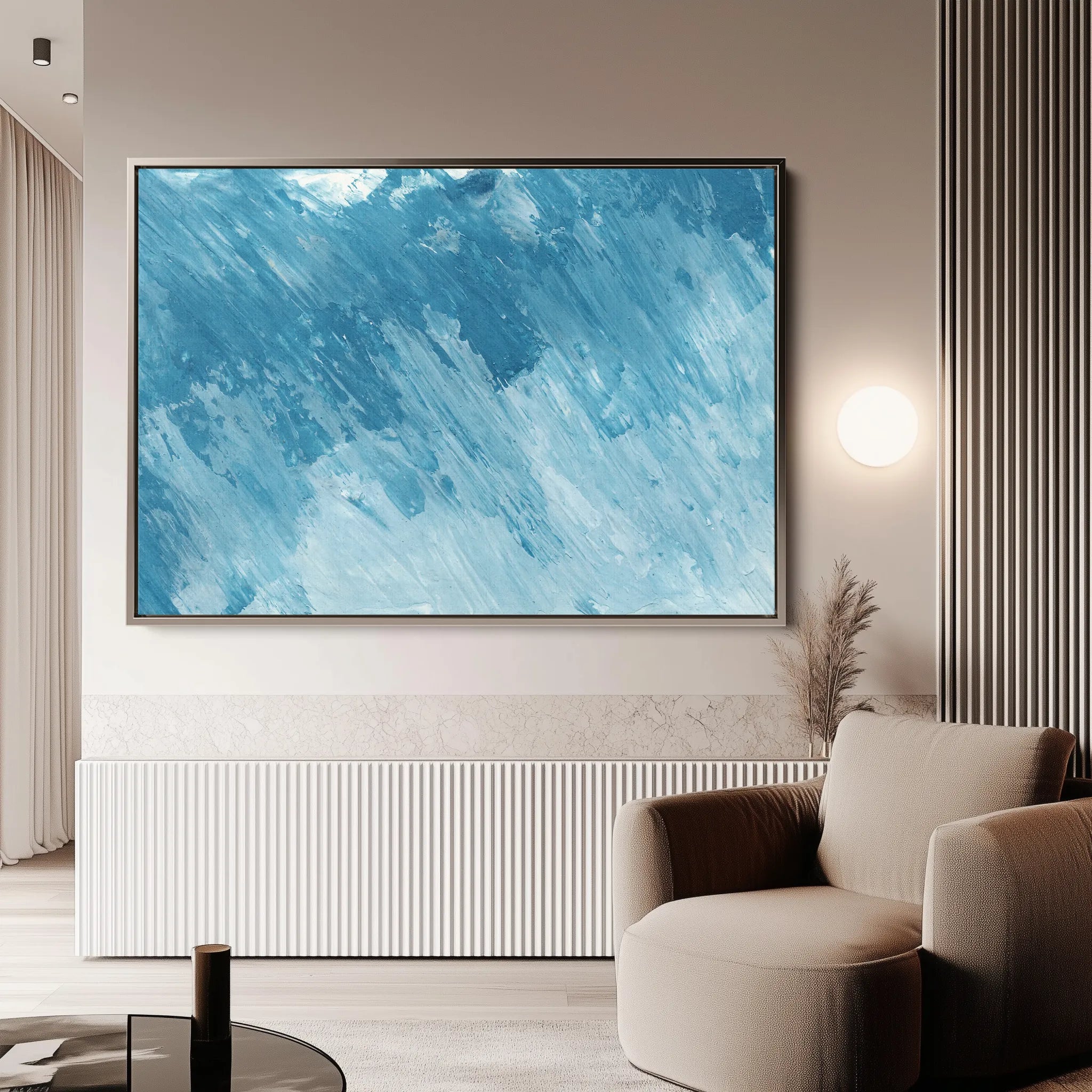 Abstract 071 Canvas Art 18" x 24" / 45 x 60 cm / Black