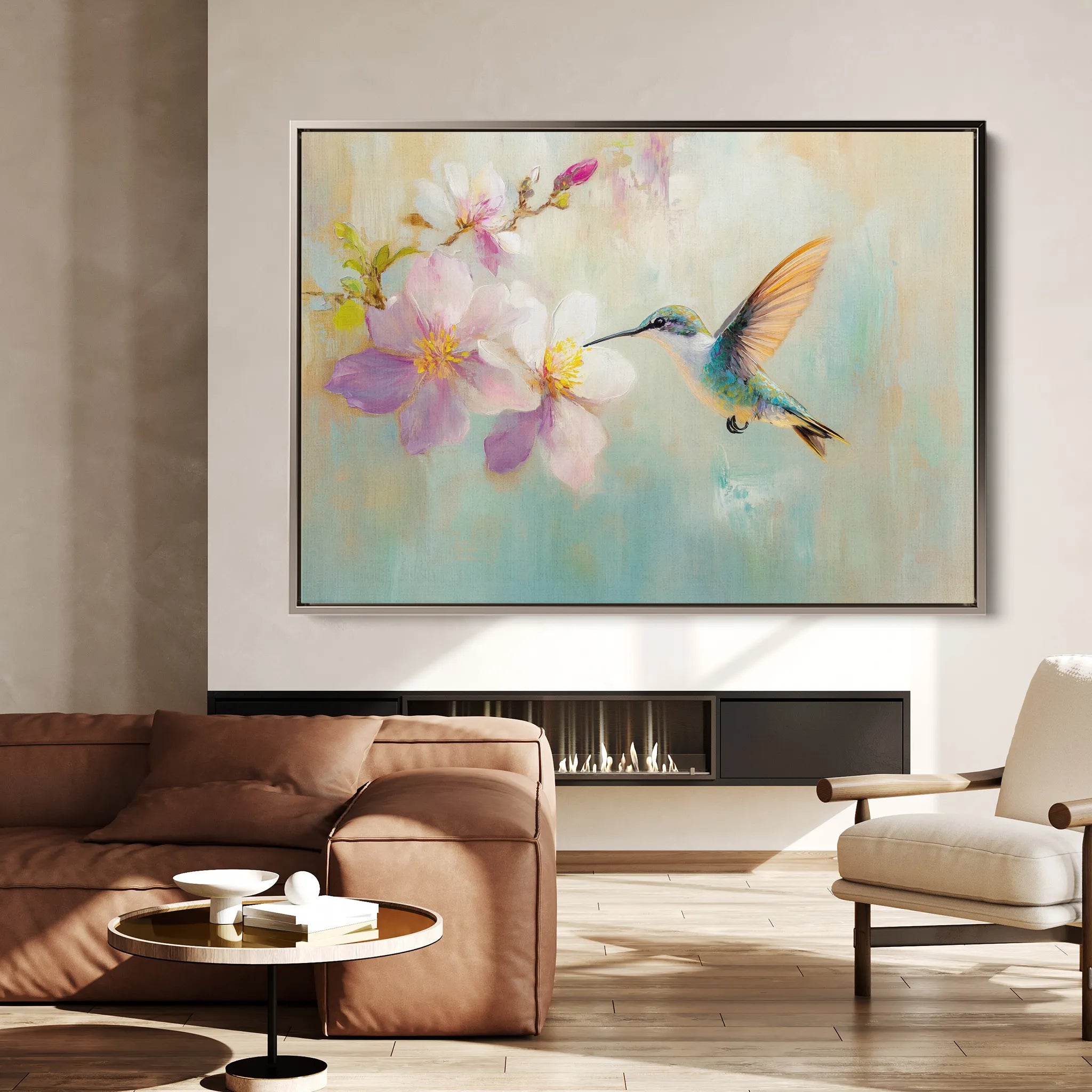Animals 071 Canvas Art 18" x 24" / 45 x 60 cm / Black