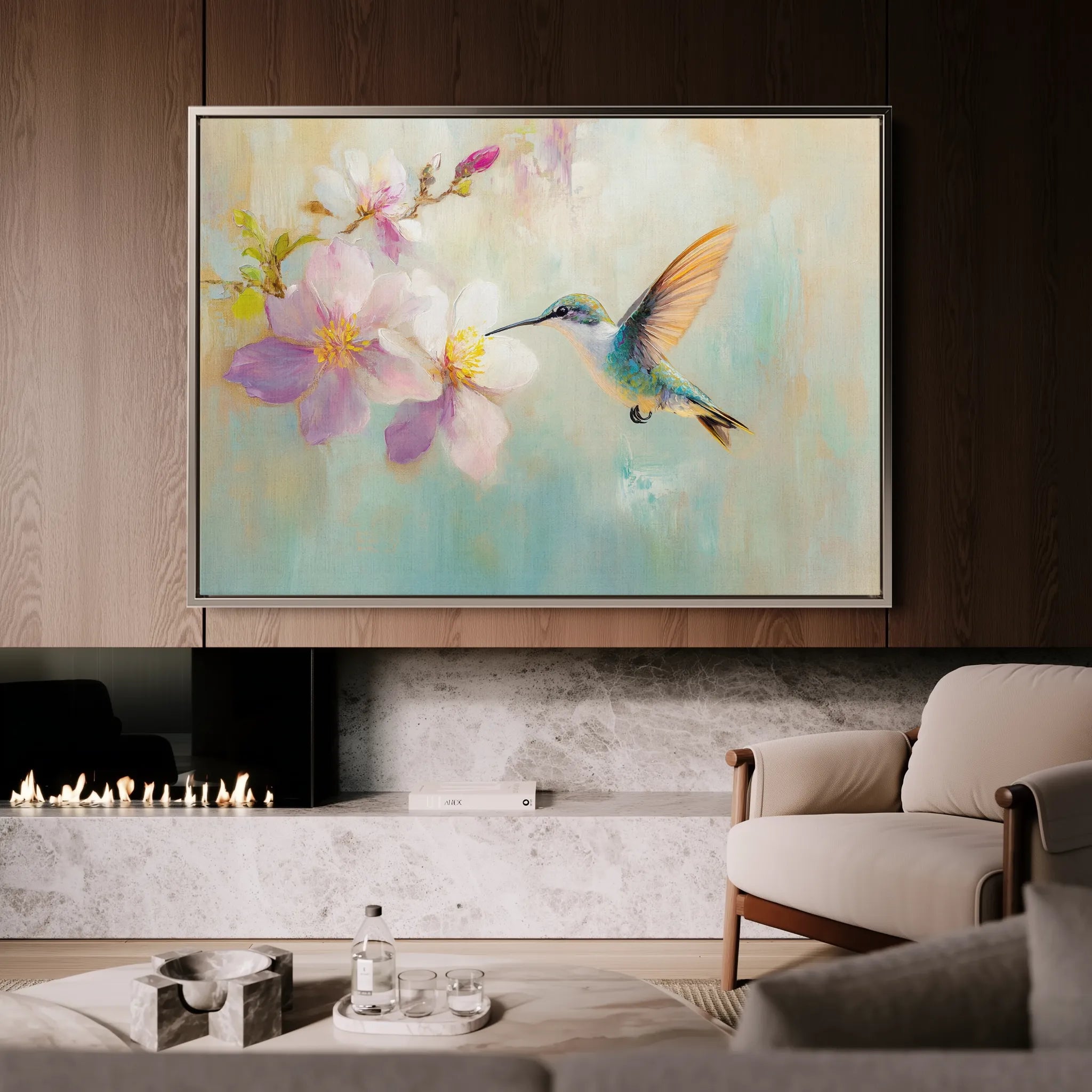 Animals 071 Canvas Art 18" x 24" / 45 x 60 cm / Black