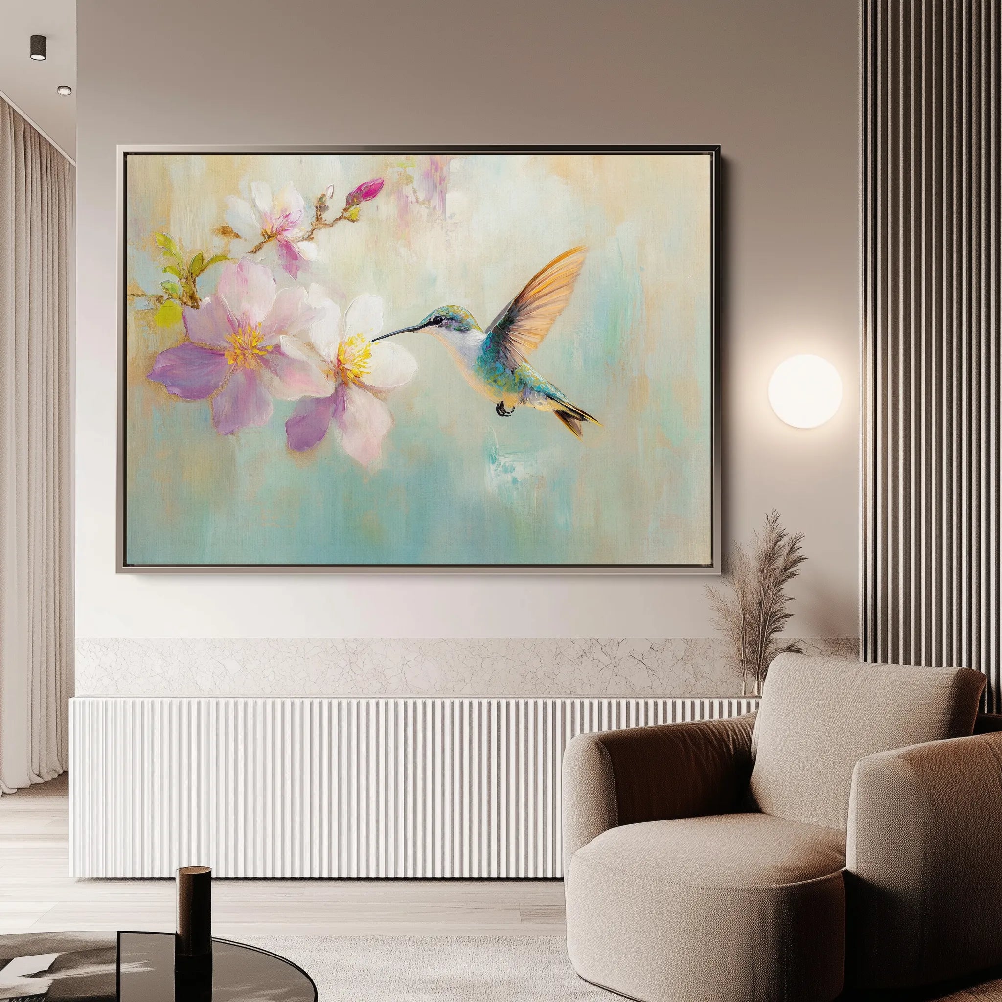 Animals 071 Canvas Art 18" x 24" / 45 x 60 cm / Black