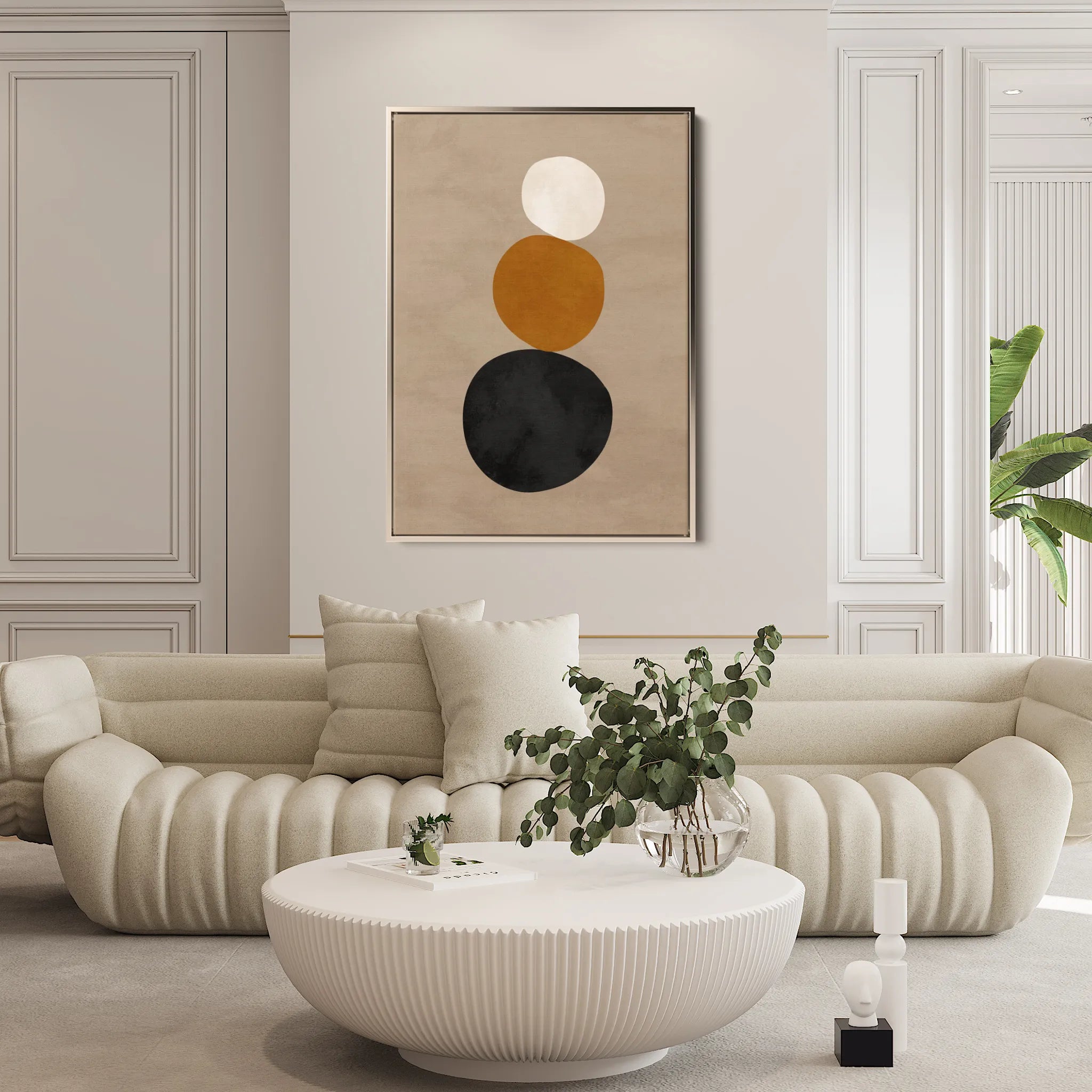 Boho 071 Canvas Art 18" x 24" / 45 x 60 cm / Black