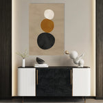 Boho 071 Canvas Art 18" x 24" / 45 x 60 cm / Black