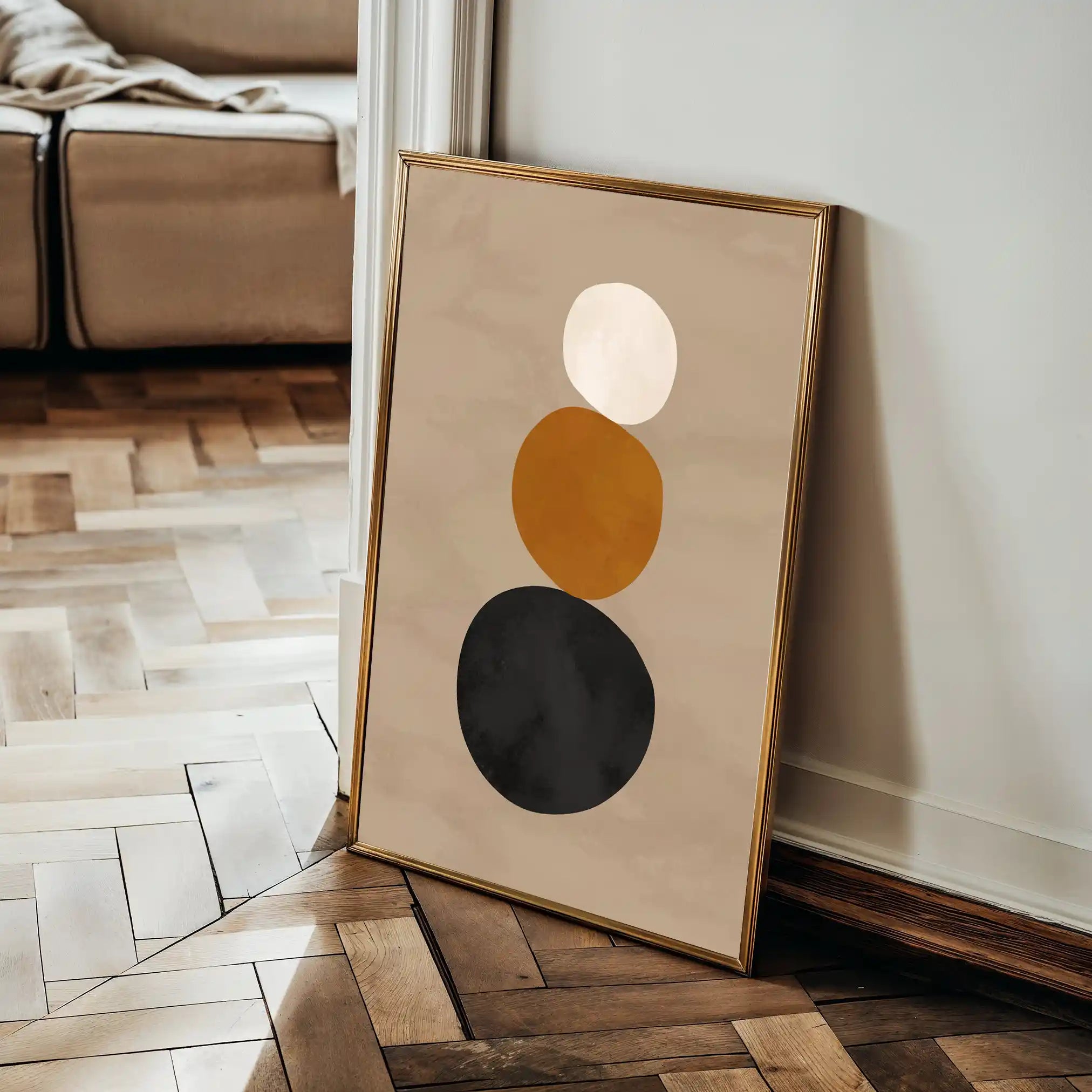 Boho 071 Canvas Art 60 x 40 cm / Black