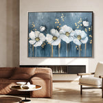 Floral 071 Canvas Art 18" x 24" / 45 x 60 cm / Black