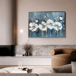 Floral 071 Canvas Art 18" x 24" / 45 x 60 cm / Black