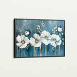 Floral 071 Canvas Art 18" x 24" / 45 x 60 cm / Black