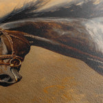 Horses 071 Canvas Art 60 x 40 cm / Black