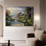 Landscape 071 Canvas Art 18" x 24" / 45 x 60 cm / Black