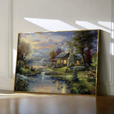 Landscape 071 Canvas Art 18" x 24" / 45 x 60 cm / Black