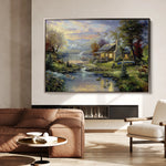 Landscape 071 Canvas Art 18" x 24" / 45 x 60 cm / Black