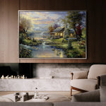 Landscape 071 Canvas Art 18" x 24" / 45 x 60 cm / Black