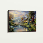 Landscape 071 Canvas Art 18" x 24" / 45 x 60 cm / Black