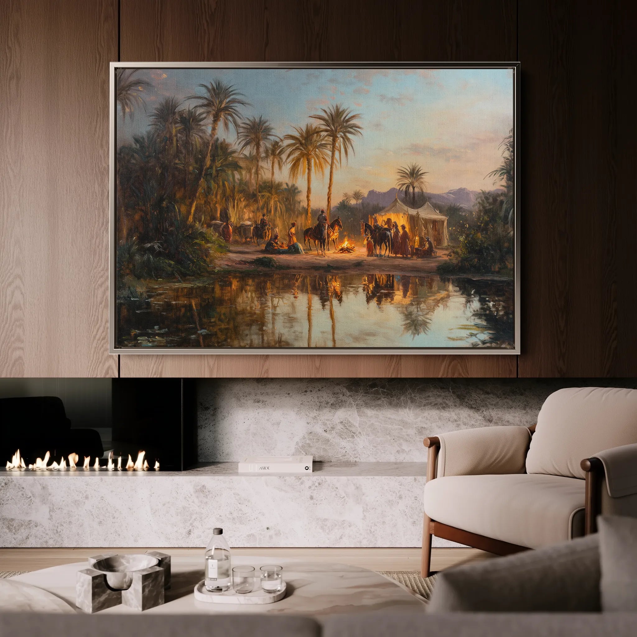 Orientalist 071 Canvas Art 18" x 24" / 45 x 60 cm / Black