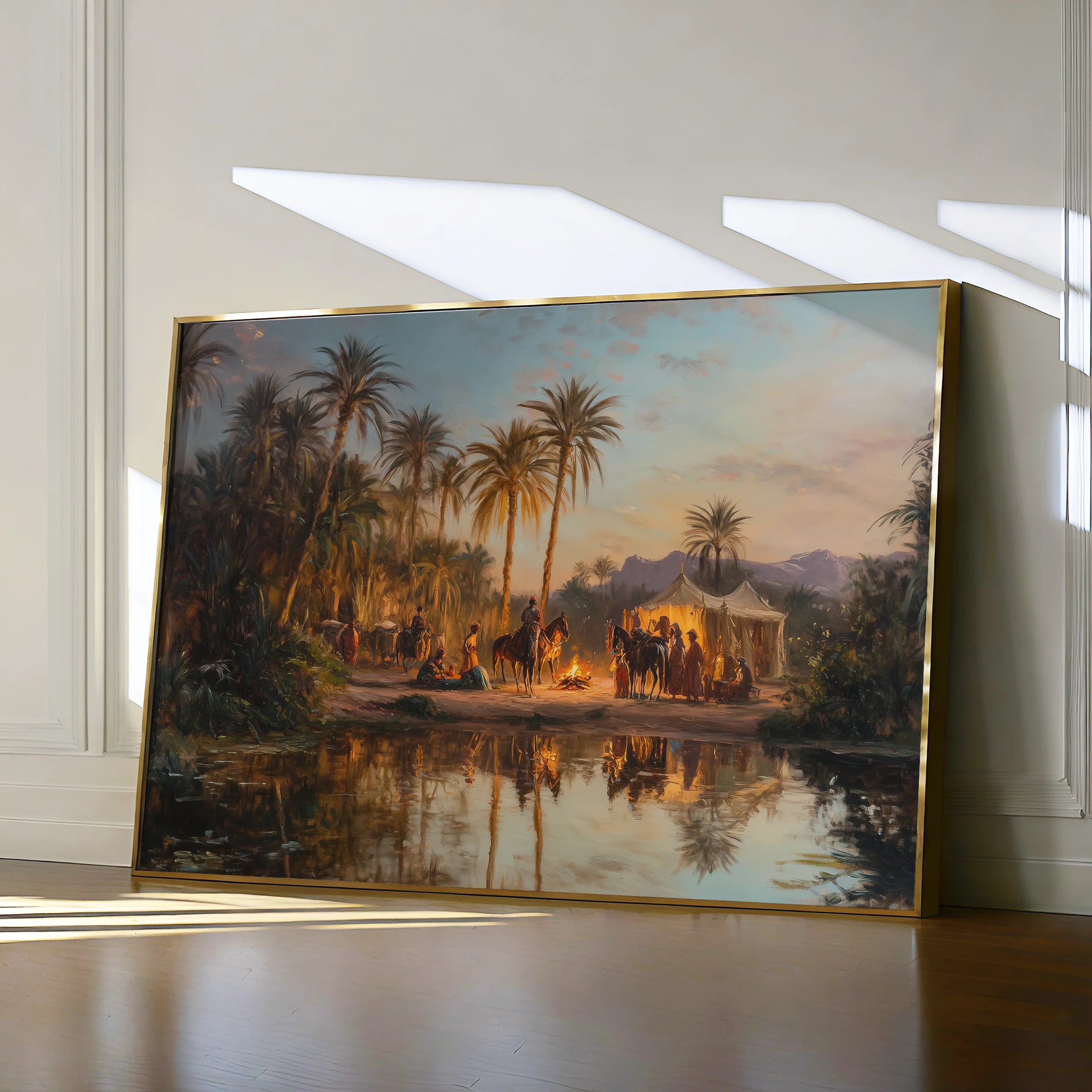 Orientalist 071 Canvas Art 18" x 24" / 45 x 60 cm / Black