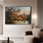 Orientalist 071 Canvas Art 18" x 24" / 45 x 60 cm / Black