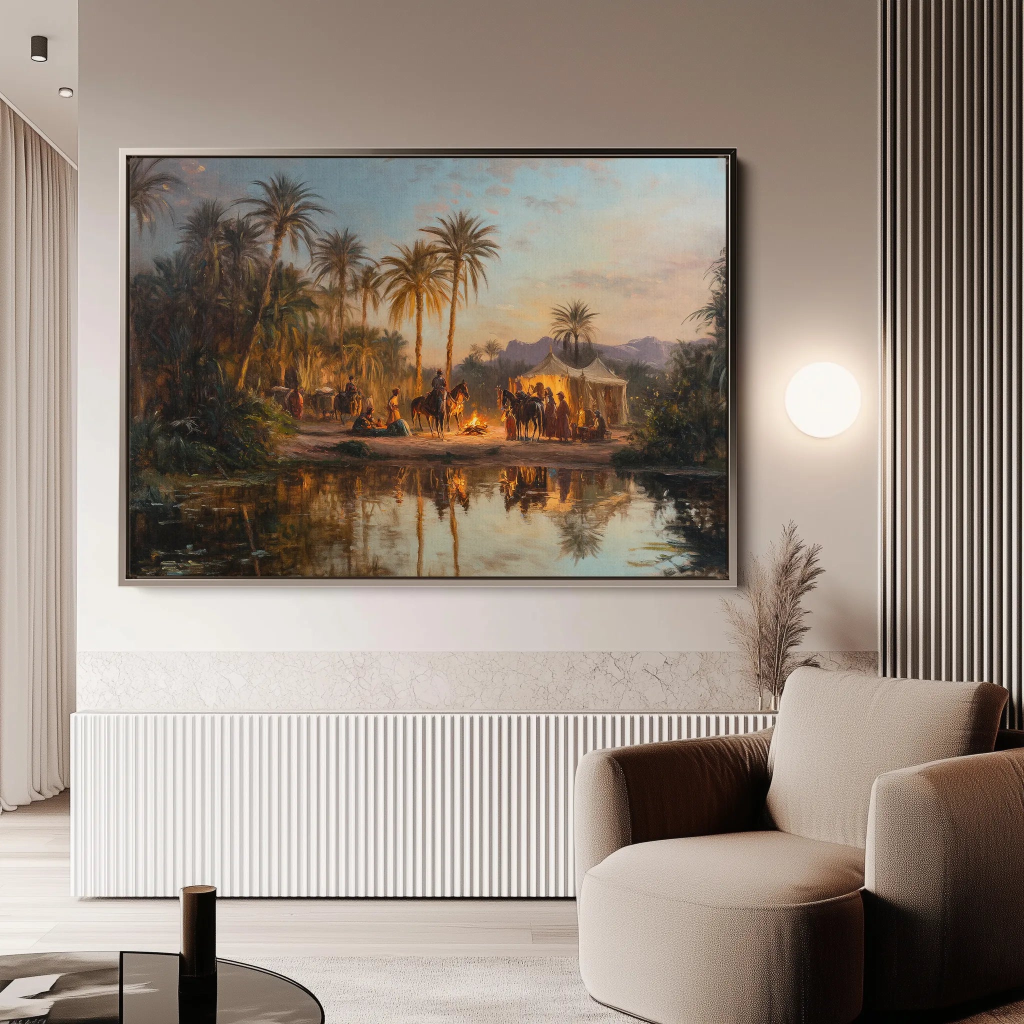 Orientalist 071 Canvas Art 18" x 24" / 45 x 60 cm / Black