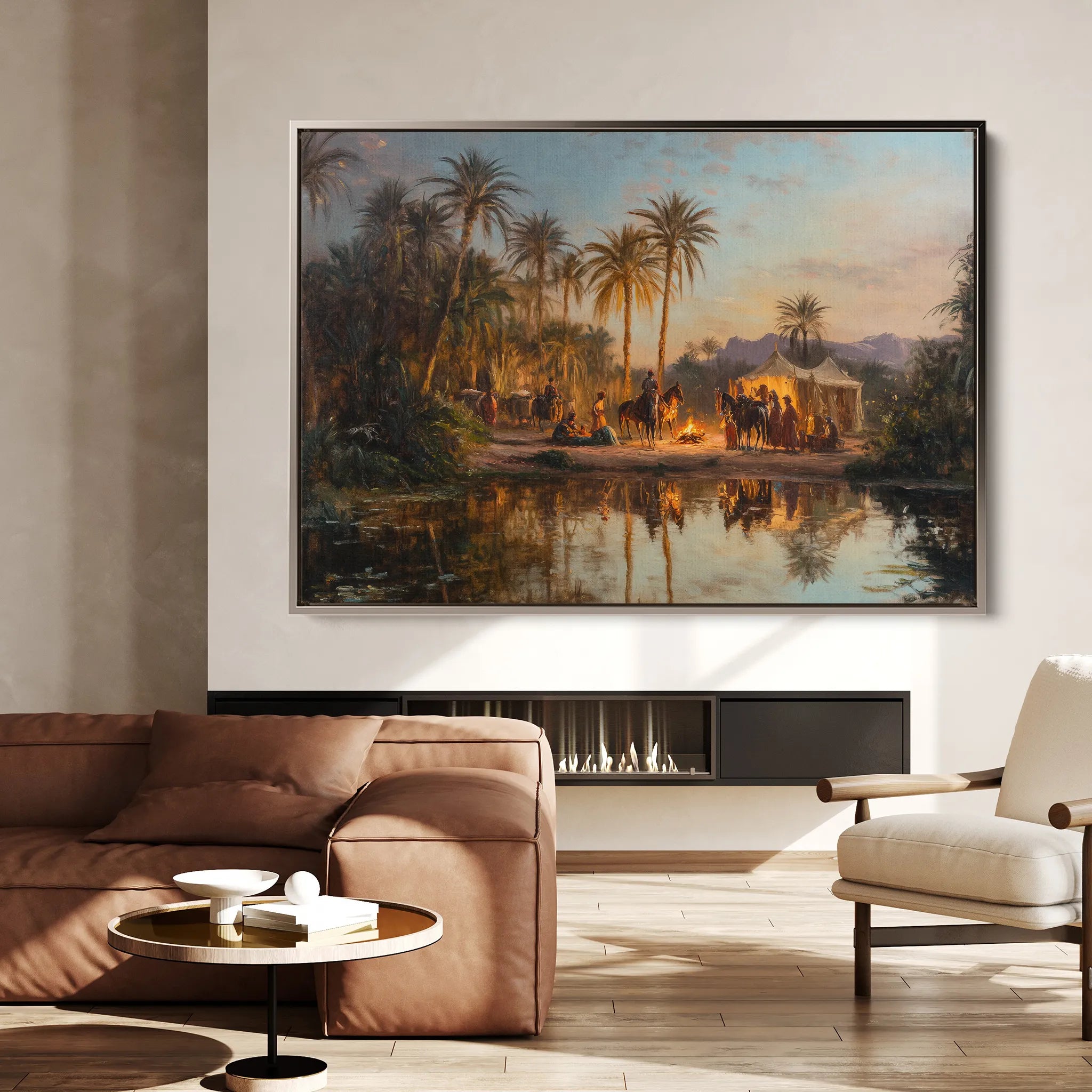 Orientalist 071 Canvas Art 18" x 24" / 45 x 60 cm / Black