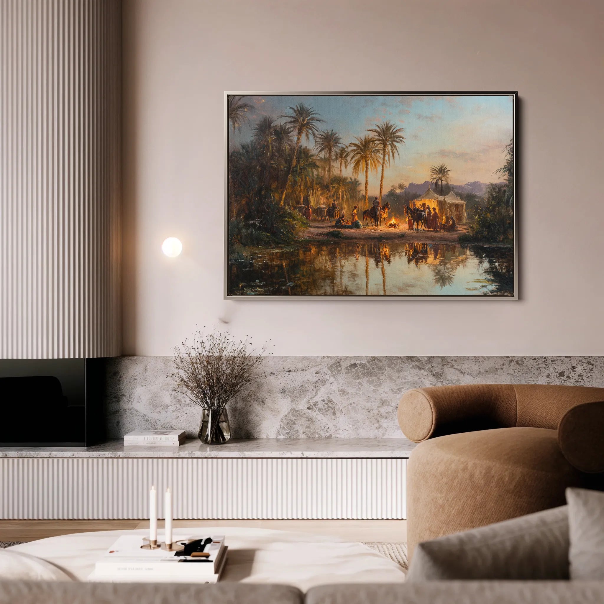 Orientalist 071 Canvas Art 18" x 24" / 45 x 60 cm / Black