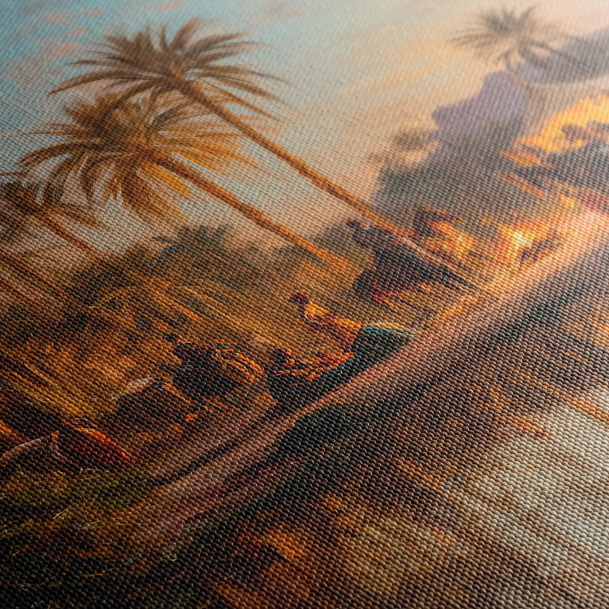 Orientalist 071 Canvas Art 18" x 24" / 45 x 60 cm / Black