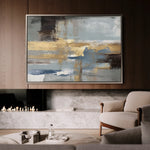 Abstract 072 Canvas Art 18" x 24" / 45 x 60 cm / Black