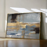 Abstract 072 Canvas Art 18" x 24" / 45 x 60 cm / Black