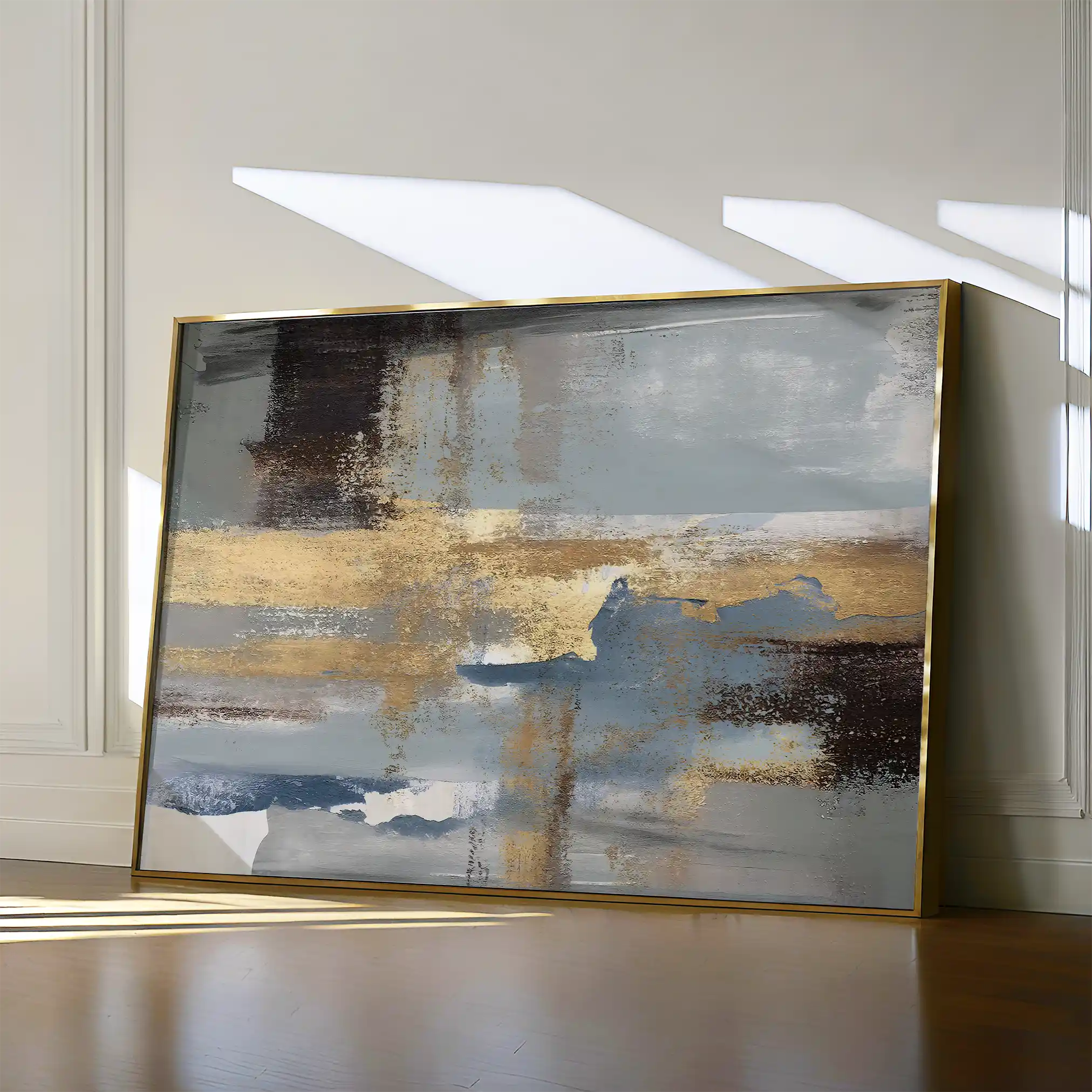 Abstract 072 Canvas Art 18" x 24" / 45 x 60 cm / Black