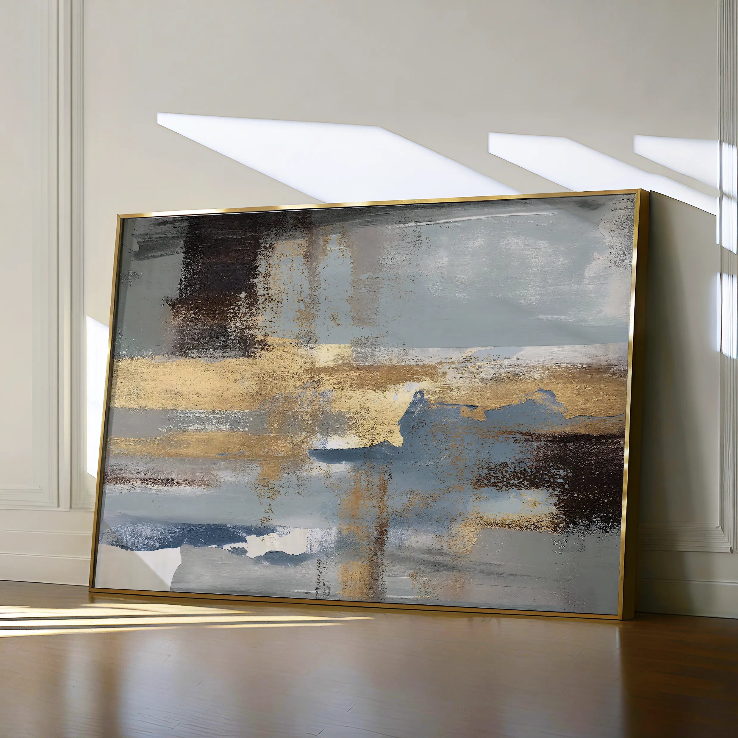 Abstract 072 Canvas Art 18" x 24" / 45 x 60 cm / Black