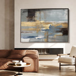 Abstract 072 Canvas Art 18" x 24" / 45 x 60 cm / Black