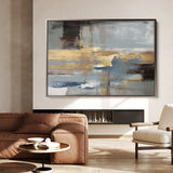 Abstract 072 Canvas Art 18" x 24" / 45 x 60 cm / Black