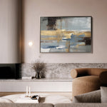 Abstract 072 Canvas Art 18" x 24" / 45 x 60 cm / Black