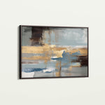 Abstract 072 Canvas Art 18" x 24" / 45 x 60 cm / Black