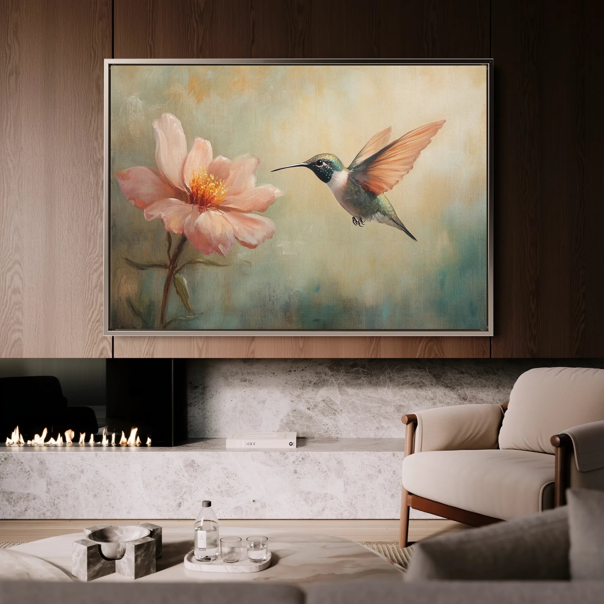 Animals 072 Canvas Art 18" x 24" / 45 x 60 cm / Black