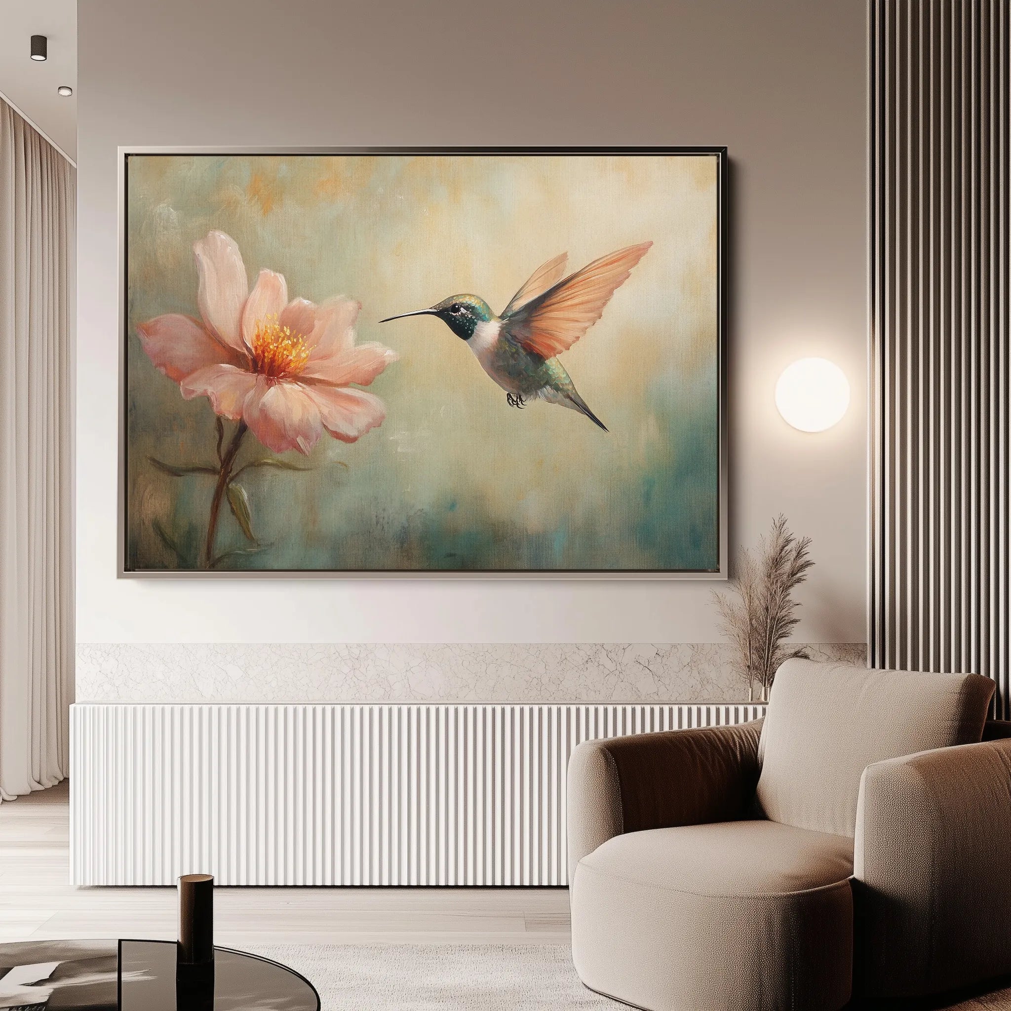 Animals 072 Canvas Art 18" x 24" / 45 x 60 cm / Black
