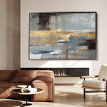 Abstract 072 Canvas Art 60 x 40 cm / Black