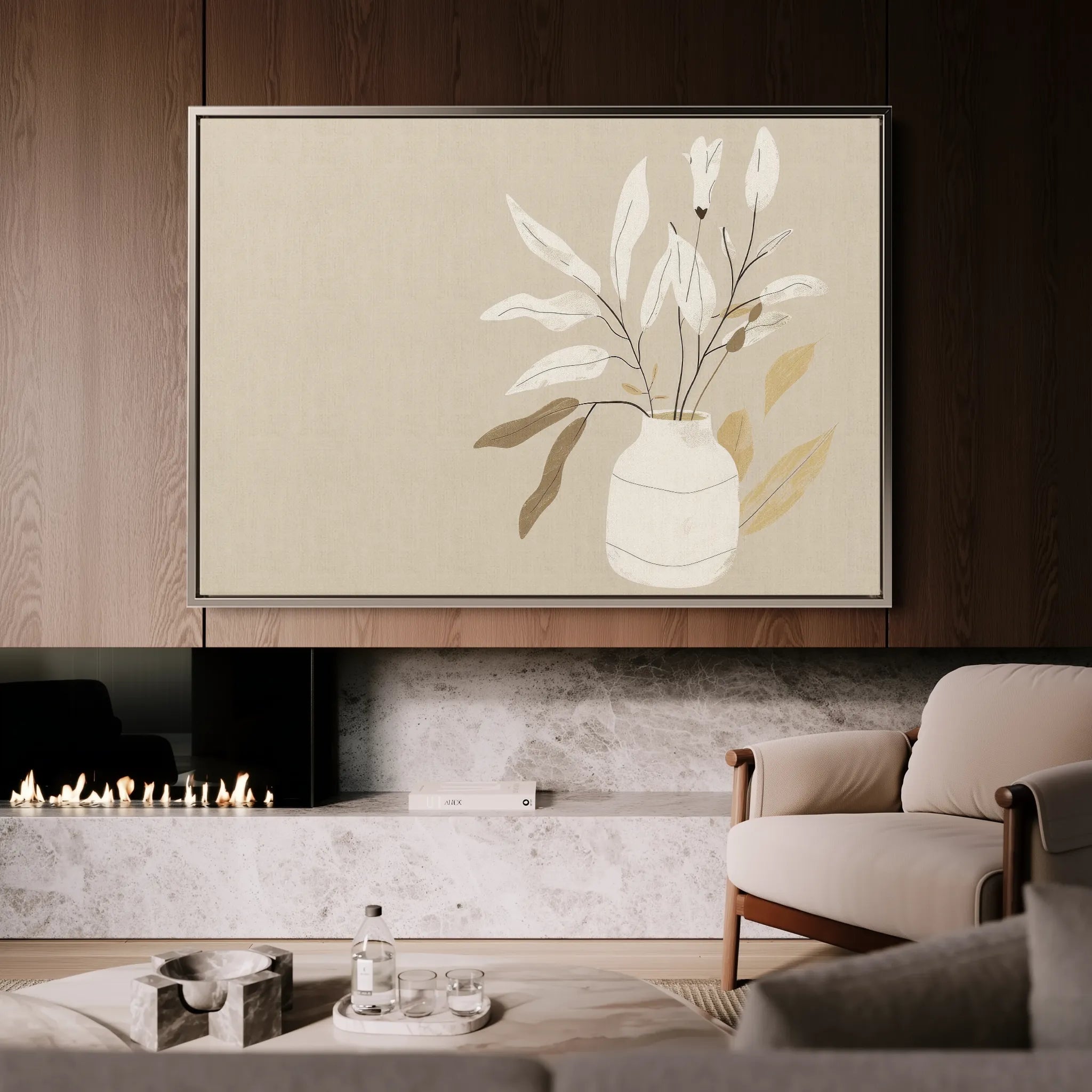 Boho 072 Canvas Art 18" x 24" / 45 x 60 cm / Black