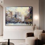 Landscape 072 Canvas Art 18" x 24" / 45 x 60 cm / Black