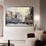 Landscape 072 Canvas Art 18" x 24" / 45 x 60 cm / Black