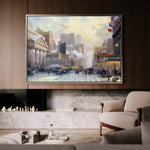 Landscape 072 Canvas Art 18" x 24" / 45 x 60 cm / Black